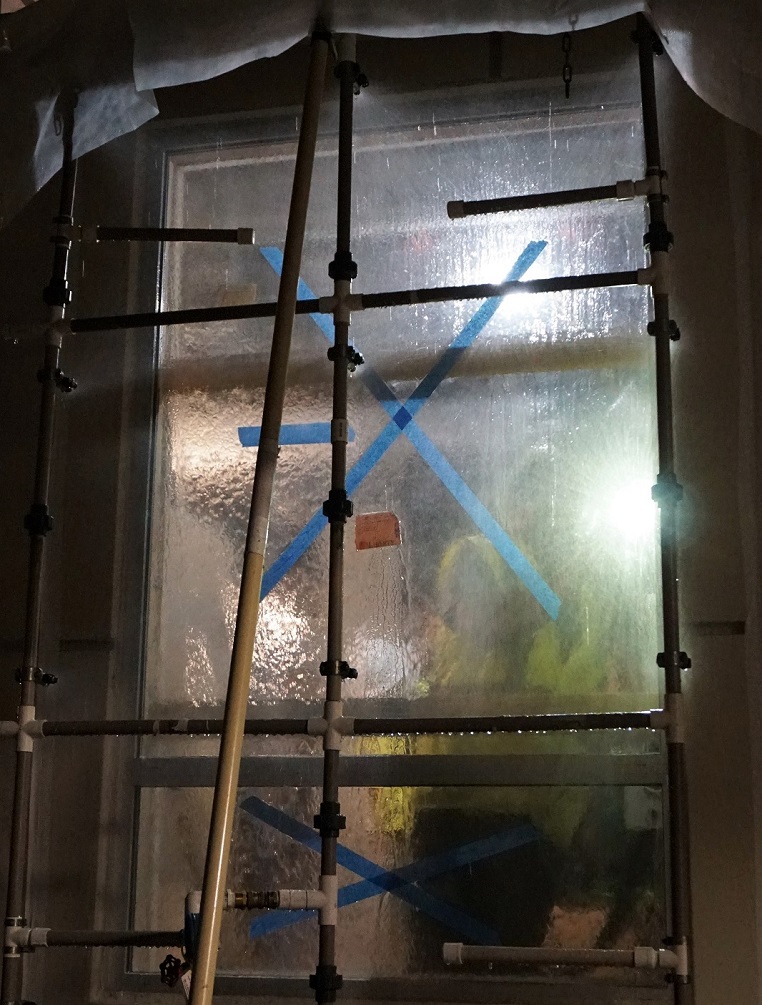 ASTM 1105 Water Test at Mock Up