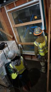 Terra-Petra Building Waterproofing crew checking for leaks.